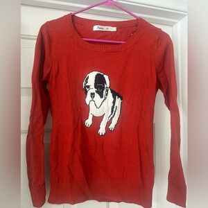 Adorable dog sweater size small.  worn once.  Excellent condition